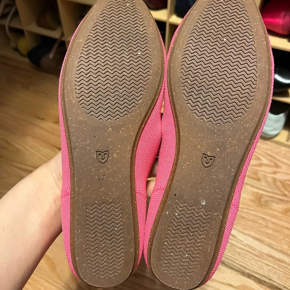 Rothy's Pink Flats with Floral Embellishment - Picture 4 of 5